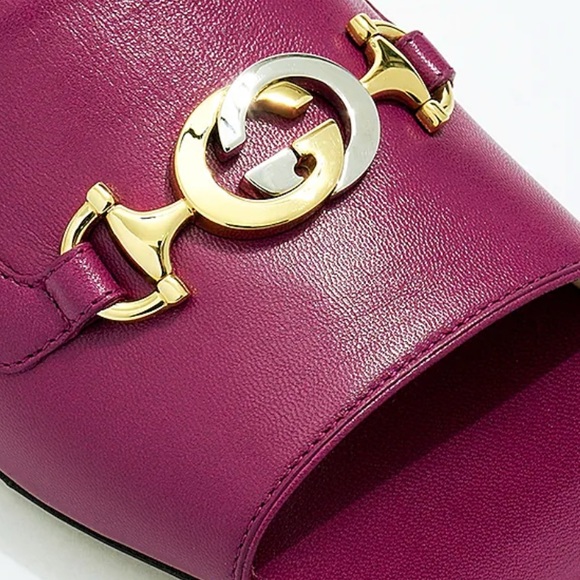 Authentic Gucci Zumi 25 Sandal In Berry With Box And Dust Bag - Picture 2 of 7